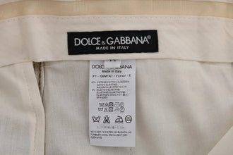 Brown Stretch Cotton Pants Dolce & Gabbana