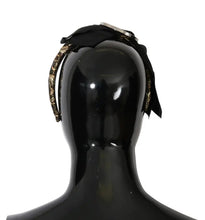 Black Crystal White Diadem Headband Dolce & Gabbana