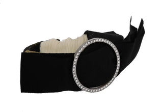 Black Crystal White Diadem Headband Dolce & Gabbana