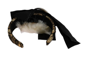 Black Crystal White Diadem Headband Dolce & Gabbana