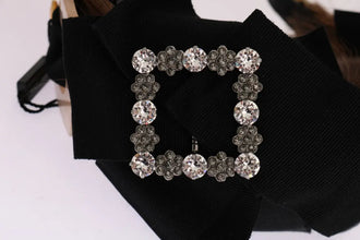 Clear Crystal Brown Hair Headband Dolce & Gabbana