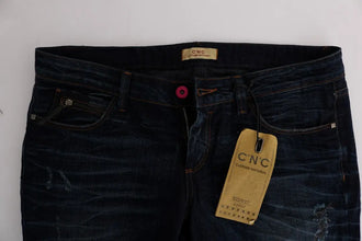Blue Cotton Regular Fit Denim Jeans Costume National