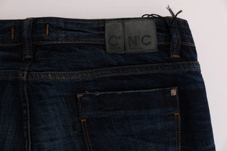 Blue Cotton Regular Fit Denim Jeans Costume National