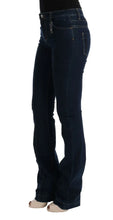 Blue Cotton Bootcut Flared Jeans Costume National