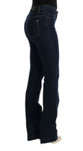 Blue Cotton Bootcut Flared Jeans Costume National