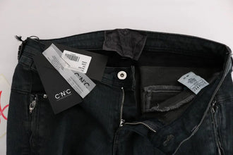 Gray Cotton Superslim Denim Jeans Costume National