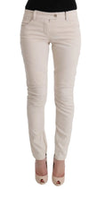 White Slim Fit Casual Jeans Ermanno Scervino