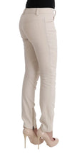 White Slim Fit Casual Jeans Ermanno Scervino