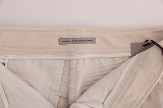 White Slim Fit Casual Jeans Ermanno Scervino