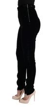 Black Velvet Slim Fit Pants Ermanno Scervino