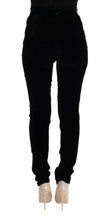 Black Velvet Slim Fit Pants Ermanno Scervino
