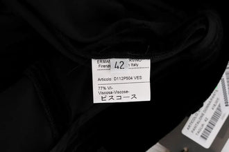 Black Velvet Slim Fit Pants Ermanno Scervino