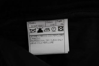 Black Cotton Slim Fit Casual Pants Ermanno Scervino