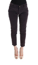 Brown Cotton Cropped Casual Pants Ermanno Scervino