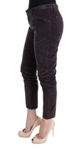 Brown Cotton Cropped Casual Pants Ermanno Scervino