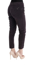 Brown Cotton Cropped Casual Pants Ermanno Scervino