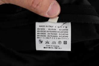 Black Viscose Flare Bootcut Pants Ermanno Scervino