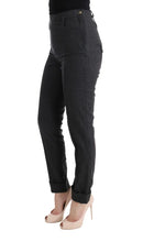 Gray Virgin Wool Skinny Casual Pants Ermanno Scervino