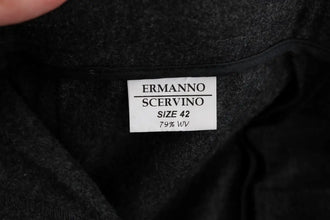 Gray Virgin Wool Skinny Casual Pants Ermanno Scervino