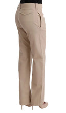 Beige Cotton Wool Regular Fit Pants Ermanno Scervino