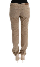 Beige Cotton Velvet Regular Fit Pants Ermanno Scervino