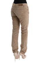 Beige Cotton Velvet Regular Fit Pants Ermanno Scervino