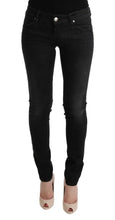 Black Denim Cotton Bottoms Slim Fit Jeans Acht