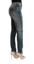 Blue Wash Cotton Blend Slim Fit Jeans Cavalli