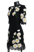 Black Floral Lace Chamomile Sicily Dress Dolce & Gabbana