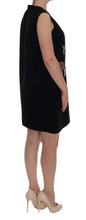 Black I AM A PRINCESS Crystal Shift Dress Dolce & Gabbana