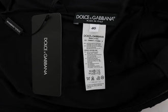 Black Floral Ricamo Sheath Dress Dolce & Gabbana