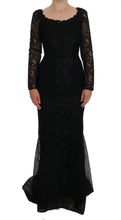Black Floral Sheath Dress Dolce & Gabbana