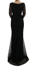 Black Floral Sheath Dress Dolce & Gabbana