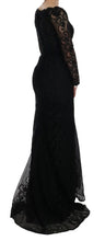 Black Floral Sheath Dress Dolce & Gabbana