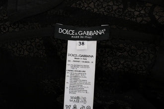 Black Floral Sheath Dress Dolce & Gabbana