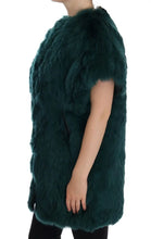 Green Alpaca Fur Vest Sleeveless Jacket Dolce & Gabbana