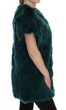 Green Alpaca Fur Vest Sleeveless Jacket Dolce & Gabbana