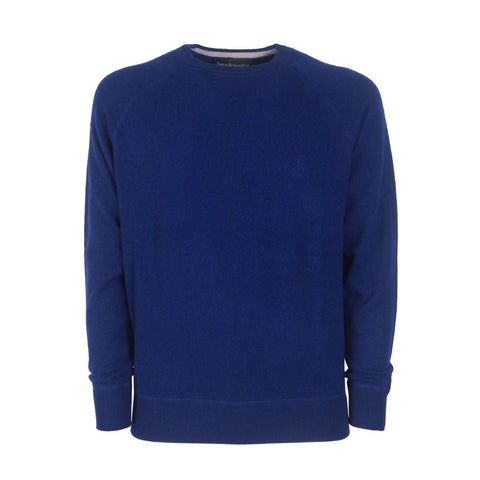 Blue Cashmere Men Sweater Emilio Romanelli