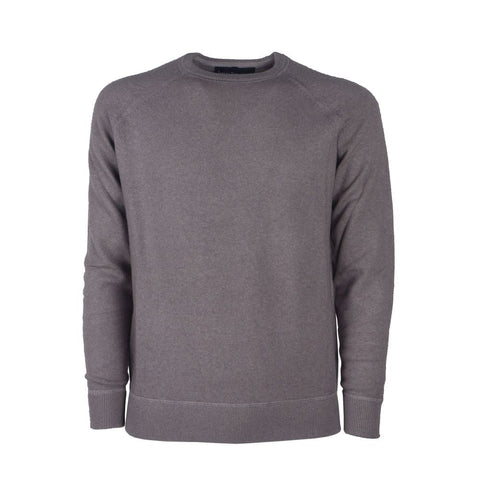 Gray Cashmere Men Sweater Emilio Romanelli