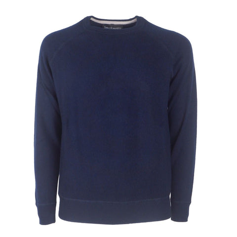 Blue Cashmere Men Sweater Emilio Romanelli