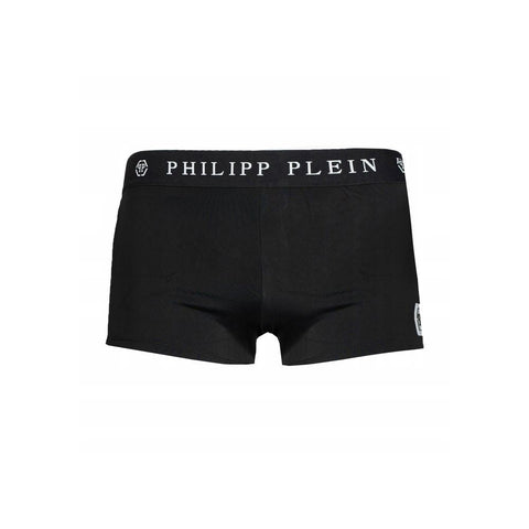 Black Polyamide Men's Swimwear Philipp Plein