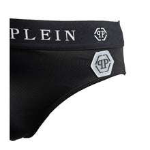 Black Polyamide Men Swim Brief Philipp Plein