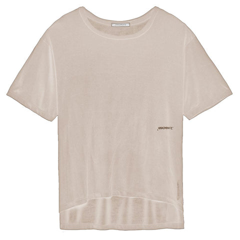 Beige Modal Women T-Shirt Hinnominate