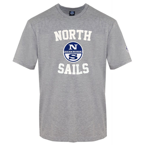 Gray Cotton Men T-Shirt North Sails