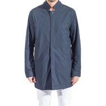 People Of Shibuya Blue Recycled Polyester Men Trench Coat