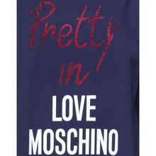 Blue Cotton Women Dress Love Moschino