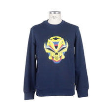 Blue Cotton Men Sweater Bikkembergs