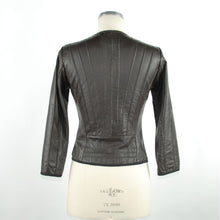 Black Leather Women Jacket Emilio Romanelli