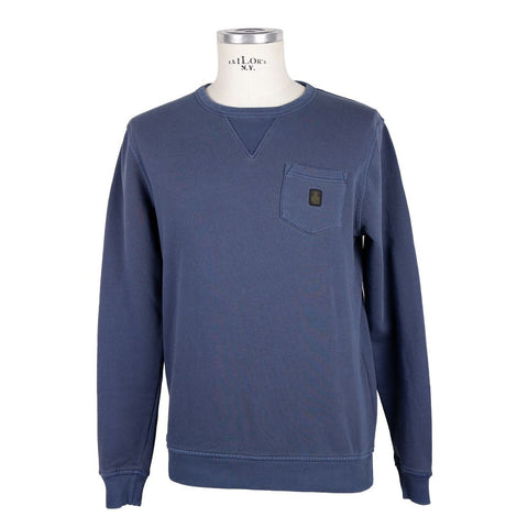 Blue Cotton Men's Sweater Refrigiwear