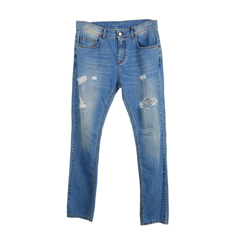 Blue Cotton Men's Jeans Comme Des Fuckdown